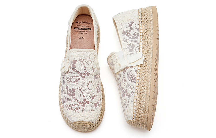 Shop 快樂瑪麗Joy&Mario 織物 時尚舒適厚底 休閒單鞋 女款