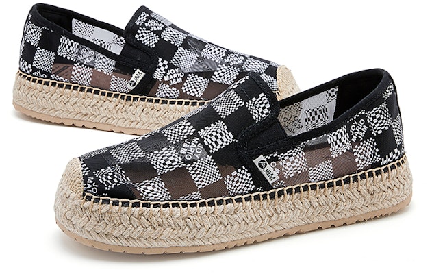 (W) Kasuali Kanvas Joy&Mario 'Checkerboard Fog' Tapak Tebal Bernafas Lelaki 3A5382W Sizing (W) Kasuali Kanvas Joy&Mario 'Checkerboard Fog' Tapak Tebal Bernafas Lelaki 3A5382W