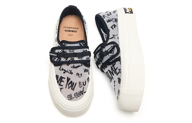 (W) Joy&Mario Fabric 'Graffiti Print Mesh Thick Sole' 圖 7