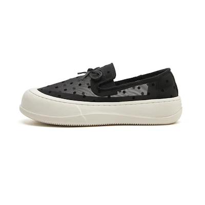(W) Joy&Mario Fabric 'Polka Dot Mesh Bow'