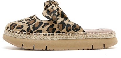 (Women) Joy&Mario Fabric Beach Sandals 'Fashion Leopard Print with Bow Thick Sole' 3E2117W (Women) Joy&Mario Fabric Beach Sandals 'Fashion Leopard Print with Bow Thick Sole' 3E2117W