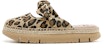 (W) Sandal Pantai Joy&Mario Kain 'Corak Leopard Fesyen dengan Riben Tapak Tebal' 3E2117W