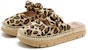(W) Sandal Pantai Joy&Mario Kain 'Corak Leopard Fesyen dengan Riben Tapak Tebal' 3E2117W