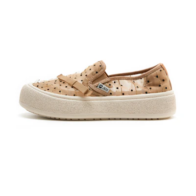 (W) Joy&Mario Fabric Casual Flats 'Sweet Polka Dot Breathable Versatile'