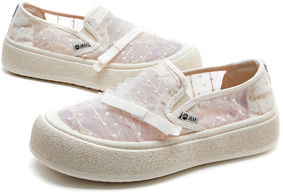 快樂瑪麗Joy&Mario 織物 甜美波點透氣百搭 休閒單鞋 女款 Sizing 快樂瑪麗Joy&Mario 織物 甜美波點透氣百搭 休閒單鞋 女款