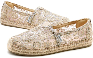 Lookbook (W) Joy&Mario Sepatu Kasual Kain 'Glitter Mesh Bernapas Serbaguna' 3A5517W