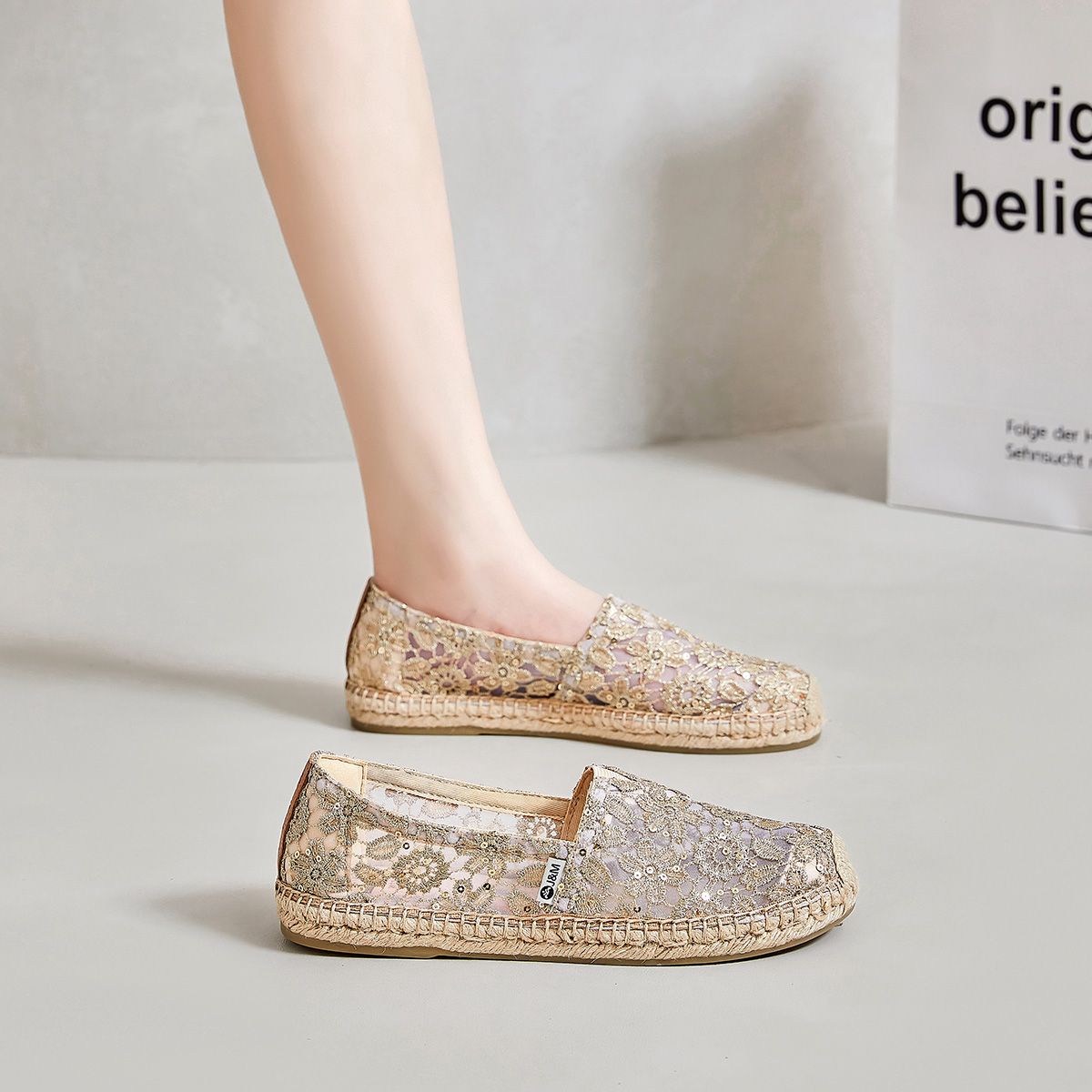 Purchase (Women) Joy&Mario Fabric Casual Shoes 'Glitter Mesh Breathable Versatile' 3A5517W