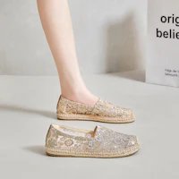 Purchase (W) Joy&Mario Sepatu Kasual Kain 'Glitter Mesh Bernapas Serbaguna' 3A5517W