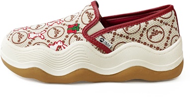 (Women) Joy&Mario Fabric Slip-On 'Red Comfort' 3H7519W (Women) Joy&Mario Fabric Slip-On 'Red Comfort' 3H7519W