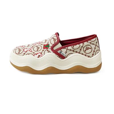 (W) Joy&Mario Fabric Slip-On 'Red CMFT'
