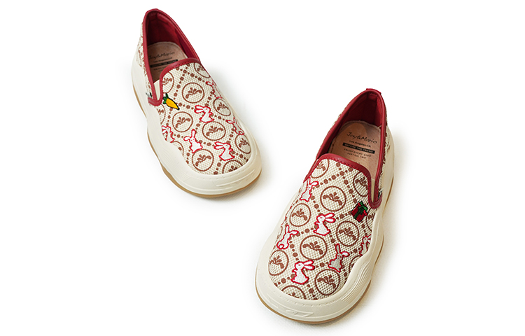 Lookbook (W) Joy&Mario Zapatos de Tela Sin Cordones 'Comodidad Roja' 3H7519W