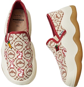 (W) Joy&Mario 布スリッポン「赤 comfort」 3H7519W Shop (W) Joy&Mario 布スリッポン「赤 comfort」 3H7519W