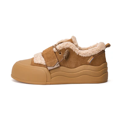 (W) Joy&Mario Faux Fur Lined Slip-On Low Top 'Warm Fluffy'