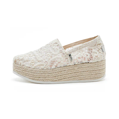 (W) Joy&Mario Fisherman Platform Sneakers 'Lace Floral Mesh'
