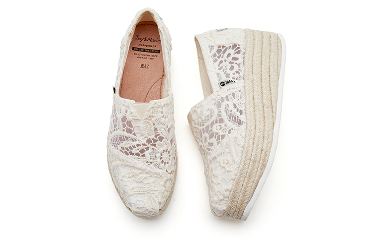 Shop (Women) Joy&Mario Fisherman Platform Sneakers 'Lace Floral Mesh' 3H6170W