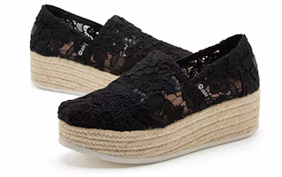 Cheap (W) Zapatillas Plataforma Joy&Mario Fisherman 'Encaje Floral de Malla' 3H6170W
