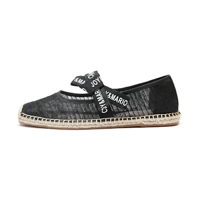 (W) Joy&Mario Fisherman's Shoes 'Black Bow'