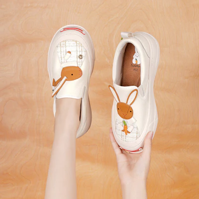 快樂瑪麗 Joy&Mario 兔年限定款 可愛萌兔厚底百搭 樂福鞋 4cm 女款 Purchase 快樂瑪麗 Joy&Mario 兔年限定款 可愛萌兔厚底百搭 樂福鞋 4cm 女款