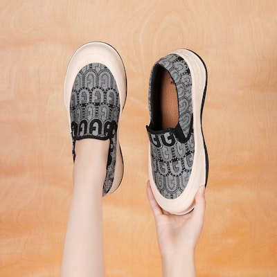 (W) Joy&Mario レトロ花柄プラットフォーム 3H7635W 4