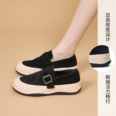 (W) Joy&Mario Joy & Mario Loafer 'Suede Buckle Retro' Sepatu Buckle Retro Suede. 3H7691W 15