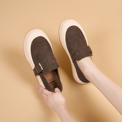 (W) Joy&Mario Joy & Mario Loafer 'Suede Buckle Retro' Sepatu Buckle Retro Suede. 3H7691W Purchase (W) Joy&Mario Joy & Mario Loafer 'Suede Buckle Retro' Sepatu Buckle Retro Suede. 3H7691W