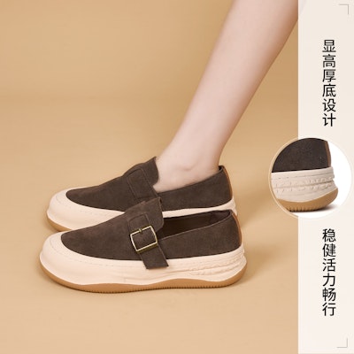 (W) Joy&Mario Joy & Mario Loafer 'Suede Buckle Retro' Sepatu Buckle Retro Suede. 3H7691W Sizing (W) Joy&Mario Joy & Mario Loafer 'Suede Buckle Retro' Sepatu Buckle Retro Suede. 3H7691W
