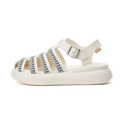 (W) Joy&Mario Joy & Mario PU Platform 'Versatile CMFT Beach Sandals'
