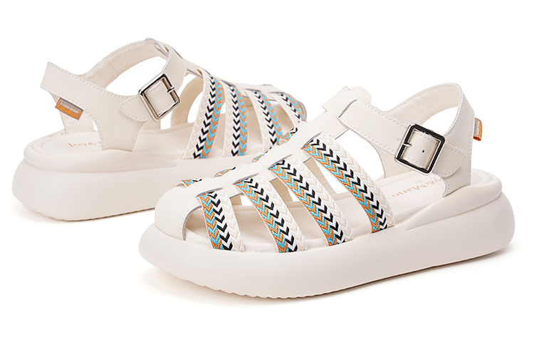 Lookbook (W) Joy&Mario Joy & Mario PU Platform 'Sandal Pantai Keselesaan Serbaguna' 3F3253W