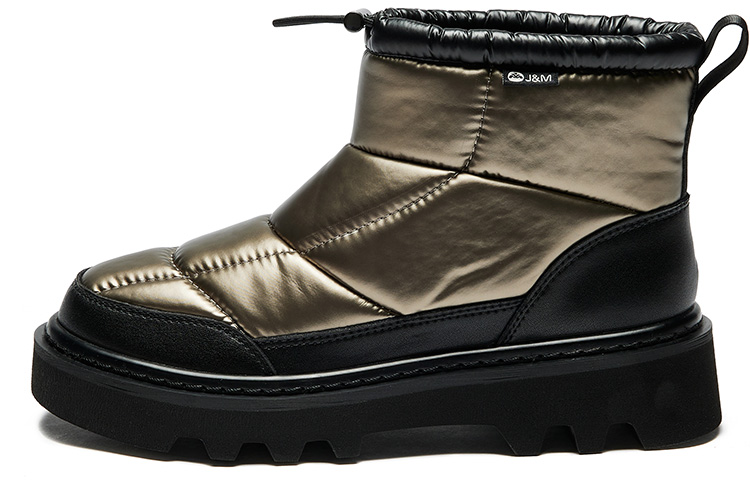 (Women) Joy&Mario Joy Mary Fleece-Lined Warm Slip-On Snow Boots - Bronze 1Y1060W Bronze Color