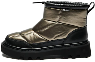 (Women) Joy&Mario Joy Mary Fleece-Lined Warm Slip-On Snow Boots - Bronze 1Y1060W Bronze Color (Women) Joy&Mario Joy Mary Fleece-Lined Warm Slip-On Snow Boots - Bronze 1Y1060W Bronze Color