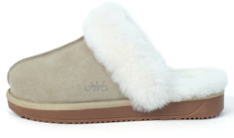 (Women) Joy&Mario Joy Mary Suede Faux Fur Lined Winter Slippers Women Khaki 2F6051W Khaki Color (Women) Joy&Mario Joy Mary Suede Faux Fur Lined Winter Slippers Women Khaki 2F6051W Khaki Color
