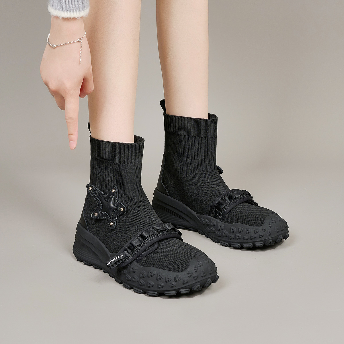 (W) Joy&Mario Knit 'Five-Point Star Chunky Sole' 圖 13