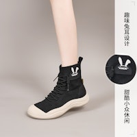 (W) Joy&Mario 针织厚底鞋 '可爱兔' 3F5598W Details for (W) Joy&Mario 针织厚底鞋 '可爱兔' 3F5598W