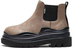 (Women) Joy&Mario Kuala Mary Waterproof Elastic Chelsea Boots Khaki 1Y1058W Khaki Color (Women) Joy&Mario Kuala Mary Waterproof Elastic Chelsea Boots Khaki 1Y1058W Khaki Color
