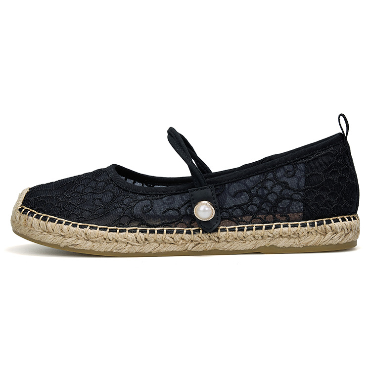 (Women) Joy&Mario Lace Mesh Slip-On Mary Jane Espadrilles 4A5735W