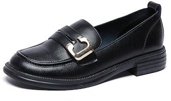 (W) Joy&Mario 本革ブリティッシュカジュアルチャンキーヒール 3X7376W Order (W) Joy&Mario 本革ブリティッシュカジュアルチャンキーヒール 3X7376W