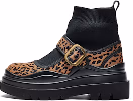(Women) Joy&Mario Leopard Print Platform Sock Sneakers Women’s Brown 1Y1056W Brown (Women) Joy&Mario Leopard Print Platform Sock Sneakers Women’s Brown 1Y1056W Brown
