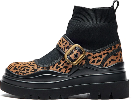 (Women) Joy&Mario Leopard Print Platform Sock Sneakers Women’s Brown 1Y1056W Brown Buy (Women) Joy&Mario Leopard Print Platform Sock Sneakers Women’s Brown 1Y1056W Brown