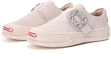 (W) (女性用) ジョイ&マリオ ローファー『スエード スパークル バックル』3H7696W 3H7696W 10