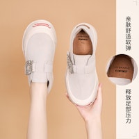 (W) (女性用) ジョイ&マリオ ローファー『スエード スパークル バックル』3H7696W 3H7696W 16