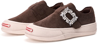 (W) (女性用) ジョイ&マリオ ローファー『スエード スパークル バックル』3H7696W 3H7696W 2