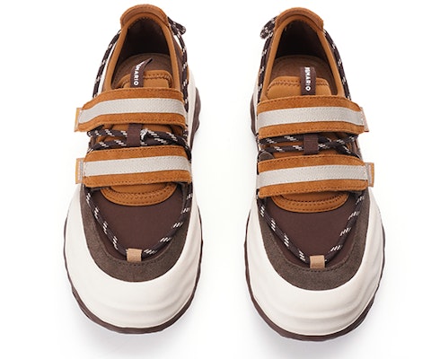 (W) Zapatillas Joy&Mario Low-Top Plataforma 'Correa Cuero Bicolor' 3H7671W 5