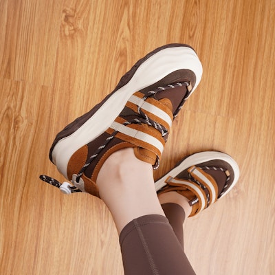 (W) Zapatillas Joy&Mario Low-Top Plataforma 'Correa Cuero Bicolor' 3H7671W 10