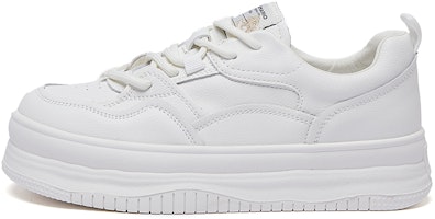 (Women) Joy&Mario Low Top Platform Sneakers 'White' 3P5611W (Women) Joy&Mario Low Top Platform Sneakers 'White' 3P5611W