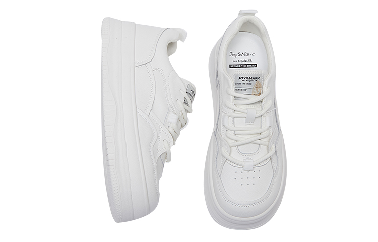 Shop (W) Zapatillas Plataforma Joy&Mario Low Top 'Blancas' 3P5611W