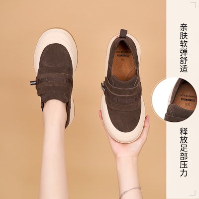 (W) Kasut Loafer Platform Joy&Mario 'Vintage Suede' 3H7708W 8