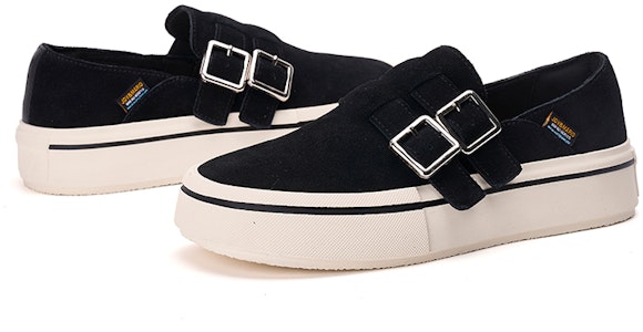 (W) Joy&Mario Retro Lapisan Kulit Kembar Platform Loafers ''Classic Staple'' 3F5567W 3