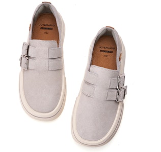 (W) Joy&Mario Retro Lapisan Kulit Kembar Platform Loafers ''Classic Staple'' 3F5567W 12