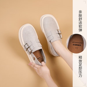 (W) Joy&Mario Retro Lapisan Kulit Kembar Platform Loafers ''Classic Staple'' 3F5567W 16