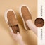 Cheap (Women) Joy&Mario Retro Double-Layer Leather Platform Loafers 'Classic Staple' 3F5567W